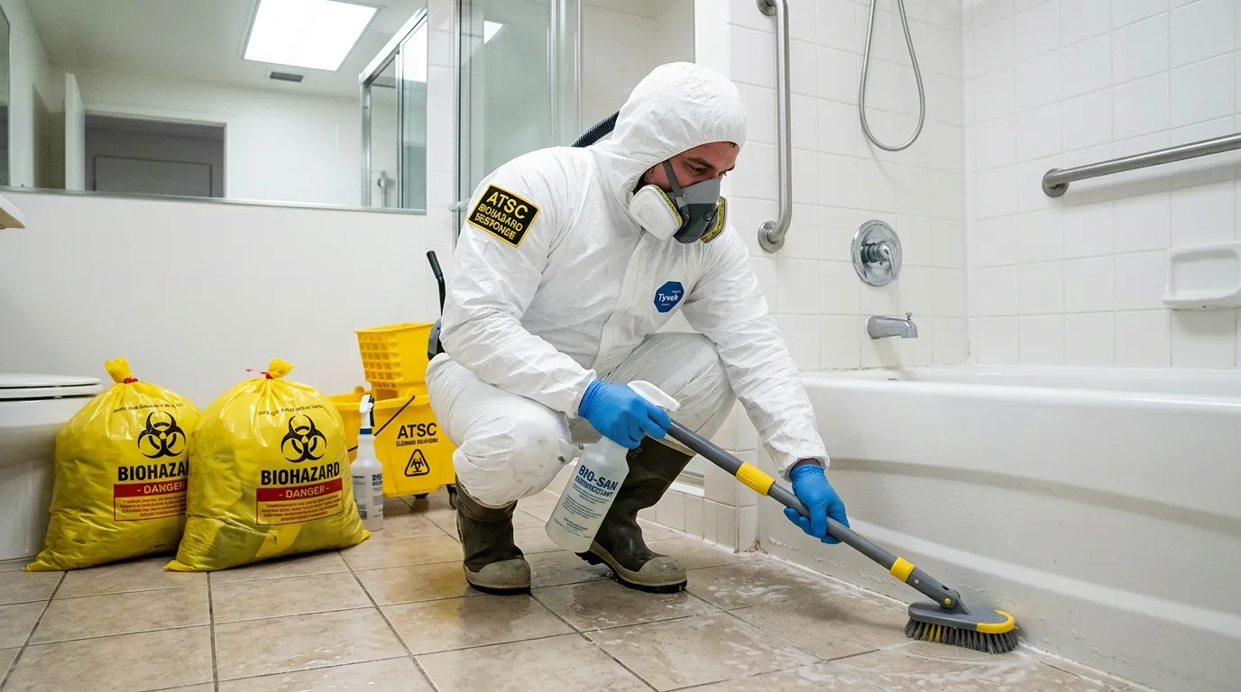 Decontamination equipment deployed for Blood Cleanup in Castle Shannon
